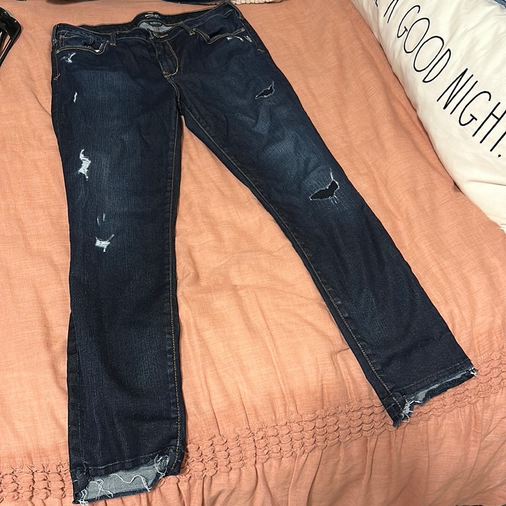 Silver Jeans Bleeker Ankle Jeans Lightly Distressed W29/L27 Mid Rise